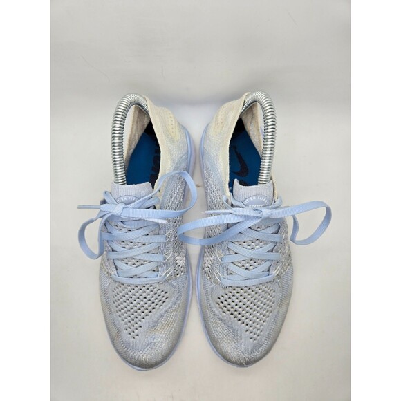 Nike Free RN Flyknit Shoes Women's 7.5 Hydrogen Blue Running Athletic Sneakers - Picture 3 of 8
